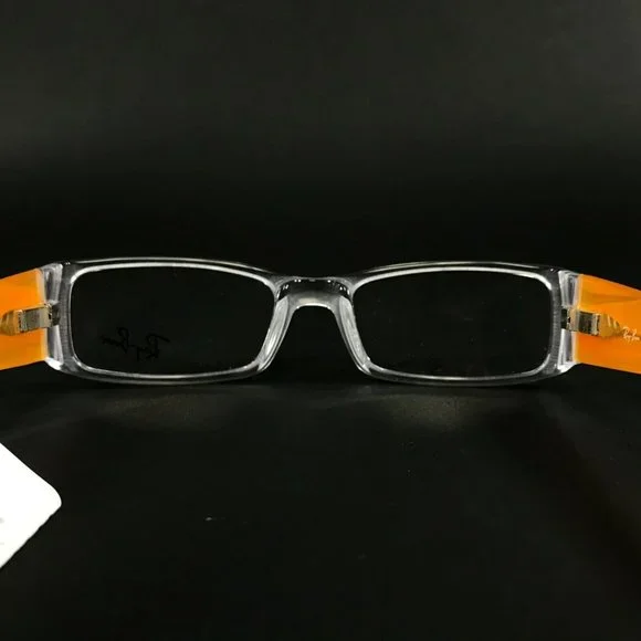 Ray-Ban RB 1518 3545 Eyeglasses Frames Orange Clear Rectangular 46-16-125